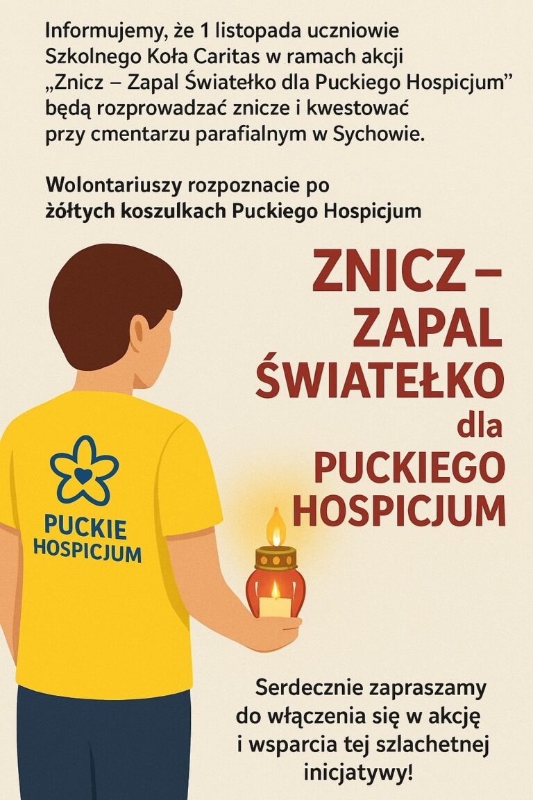 Znicz – Zapal światełko dla Puckiego Hospicjum