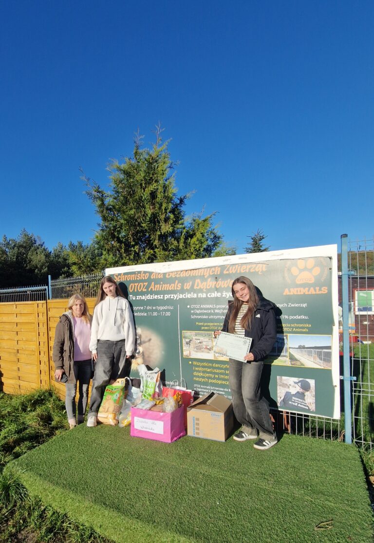 2025.10.20 – Pomagamy razem! Samorząd Uczniowski w schronisku OTOZ Animals 🐾 