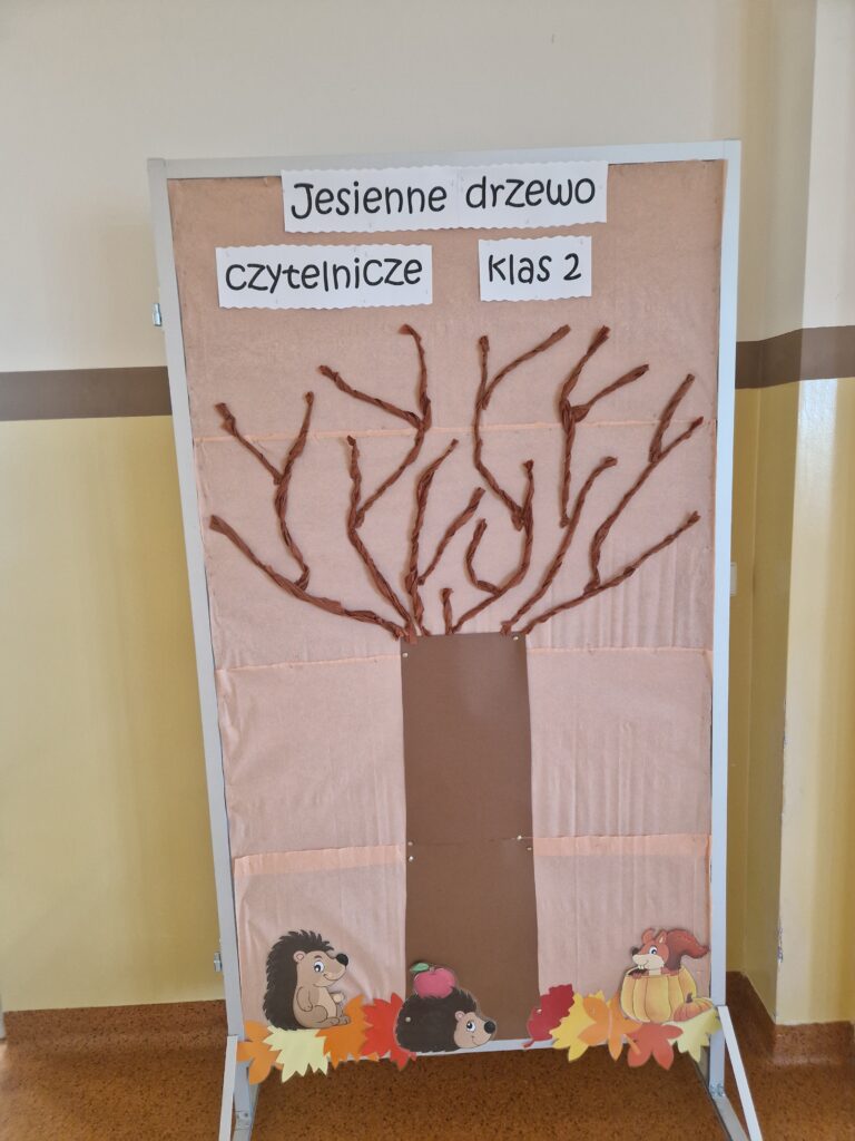 2025.12.01 – „Jesienne drzewo czytelnicze” – akcja promująca czytelnictwo w klasach drugich