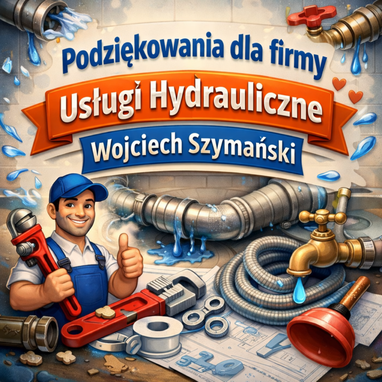2026.01.19 – 🔥 Podziękowania dla firmy Usługi Hydrauliczne Wojciech Szymański 🔧